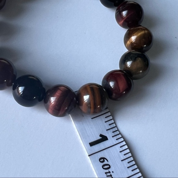 Tiger eye stretch beaded  bracelet - Picture 4 of 7